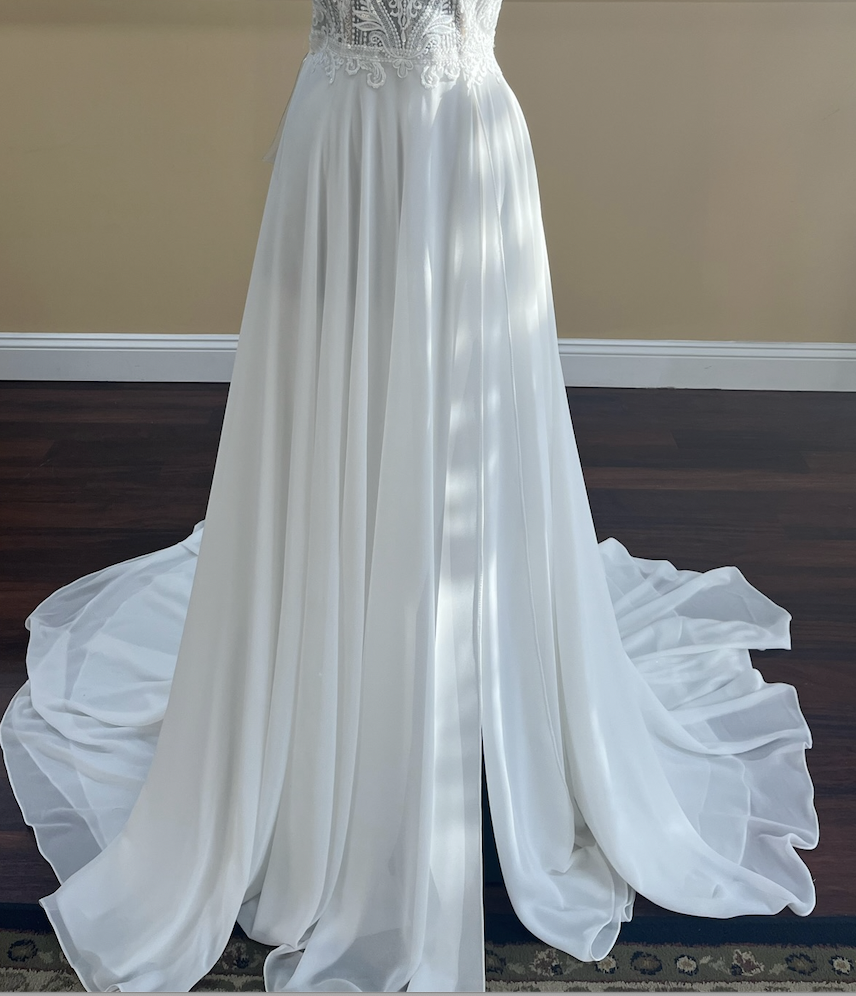 Daniela DiMarino wedding dress 6305 chiffon skirt