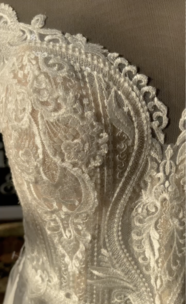 Daniela DiMarino wedding dress 6305 lace on bodice