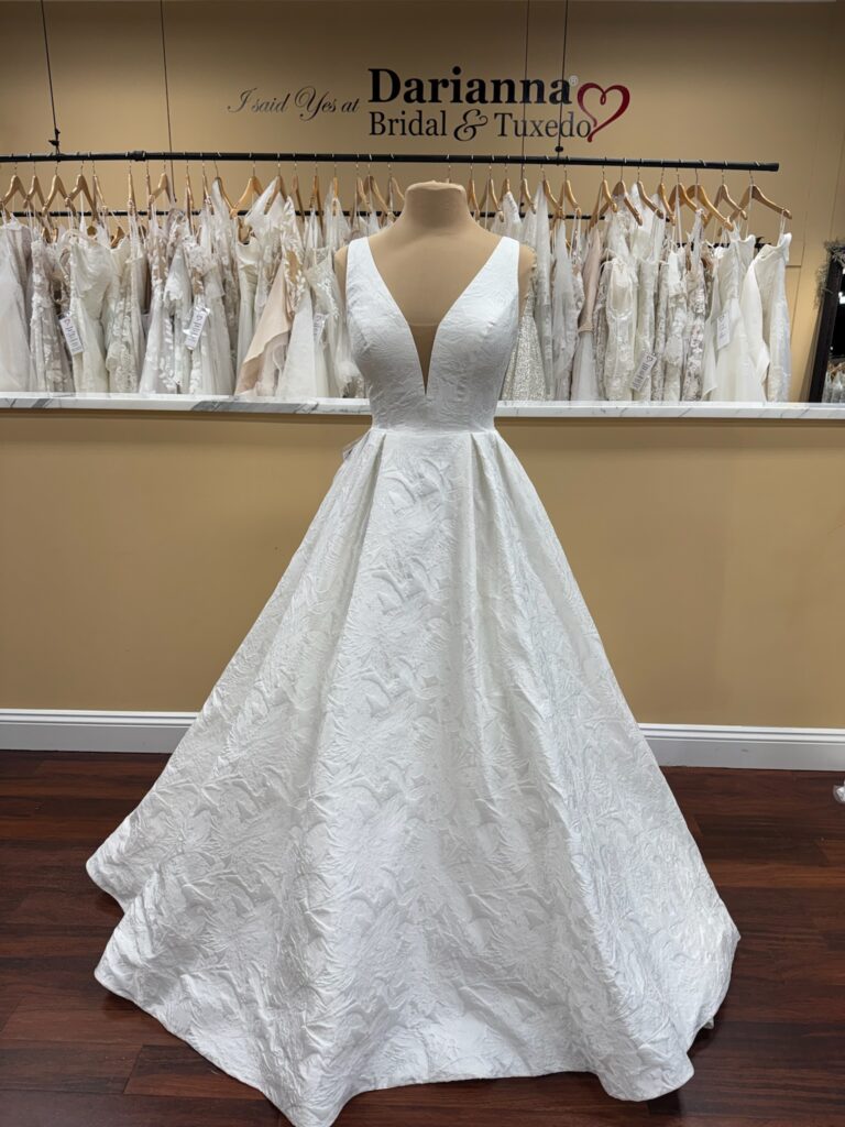 A-line Wedding dresses in jacquard