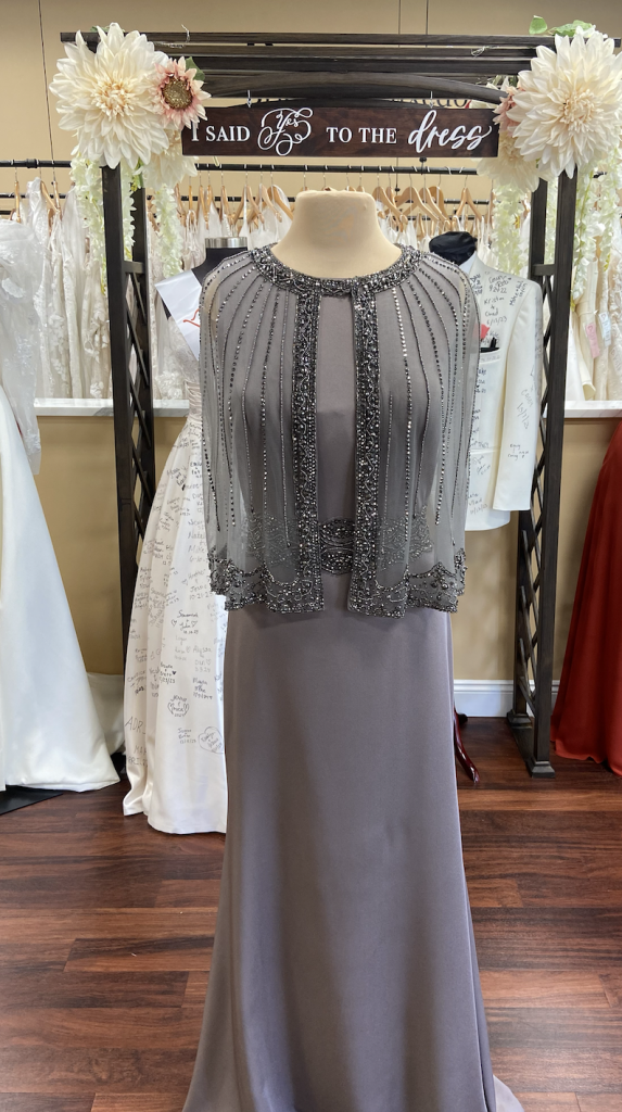 Marsoni M232 mother of the bride / groom dress with beaded cape jacket