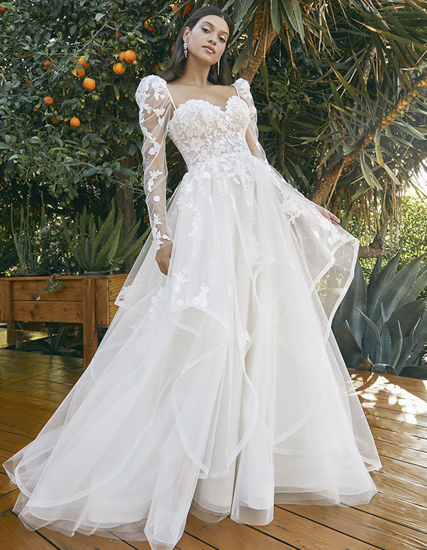 Wedding dress with lace sleeves Beloved