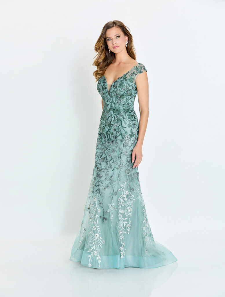 Sage Montage by Mon Cheri Dress