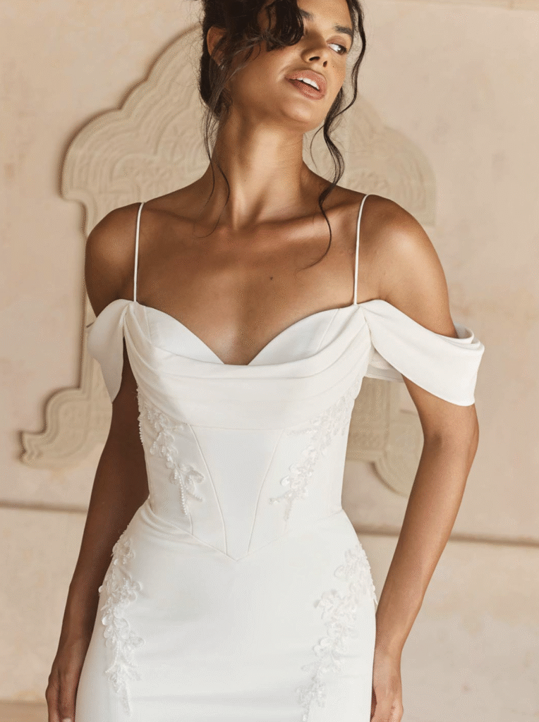 Madi Lane Wedding dresses - leo comes with an option of no lace added