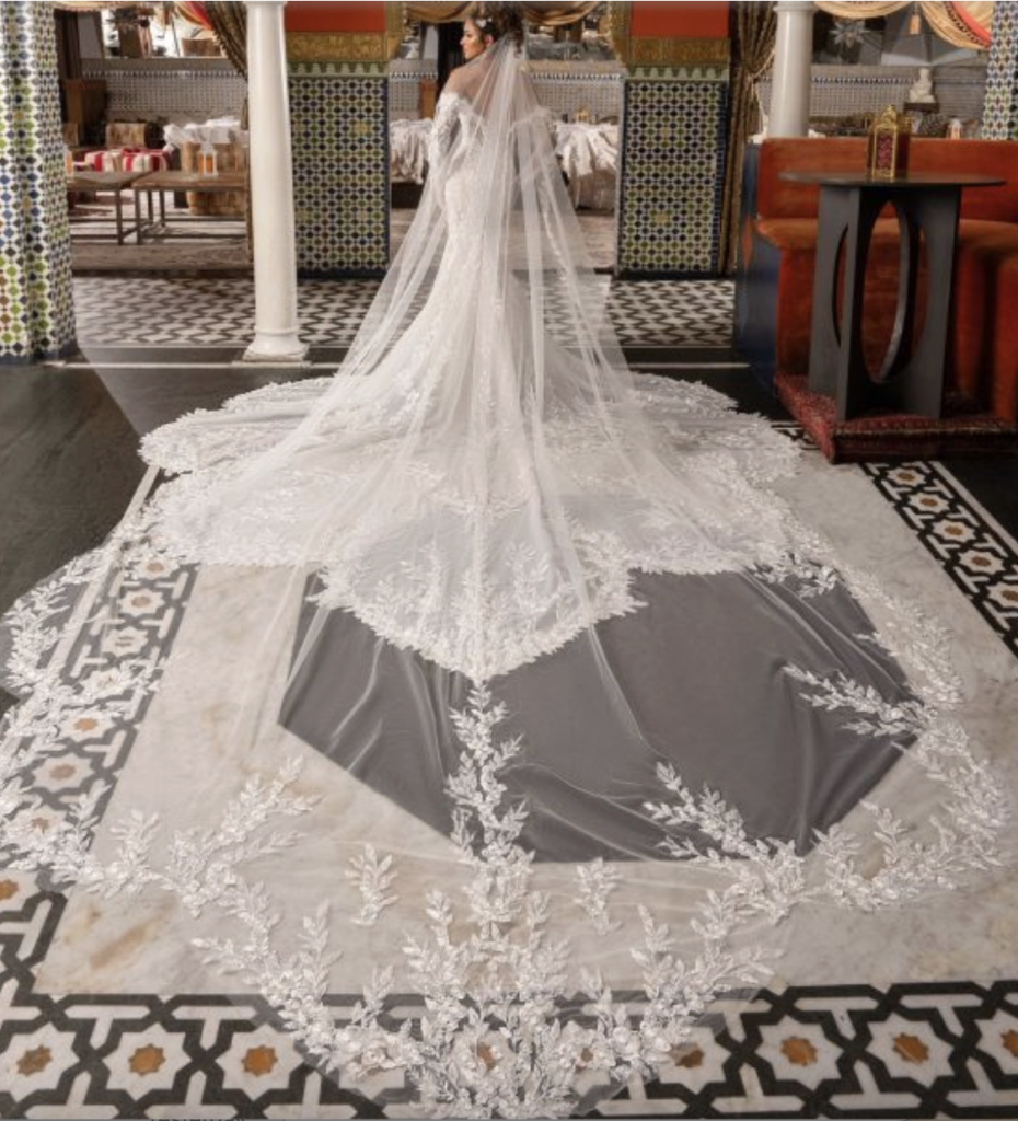 Kitty chen ada wedding dress royal veil