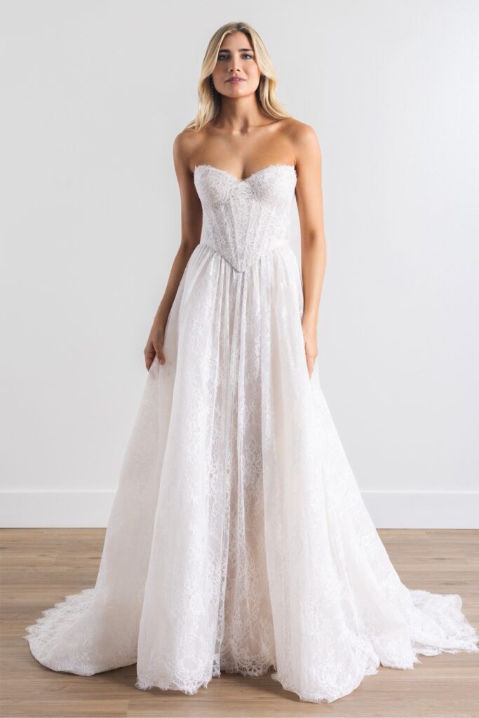 Wedding Dress Fabrics - chantilly lace Charlotte