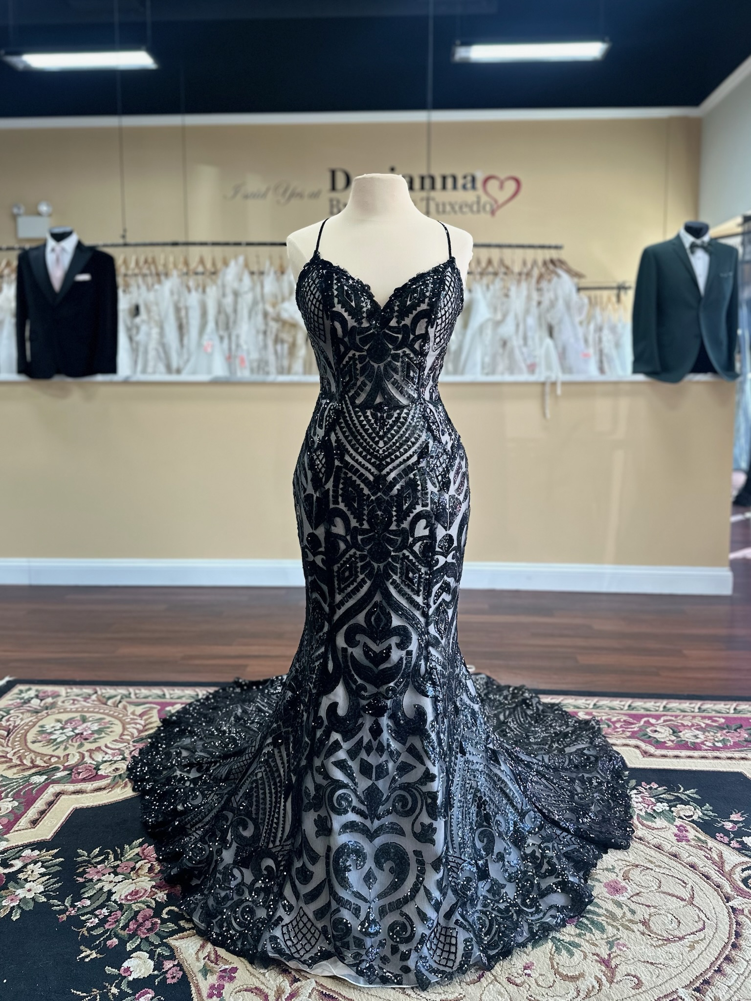 Elegant Black Wedding Dresses  Darianna Bridal
