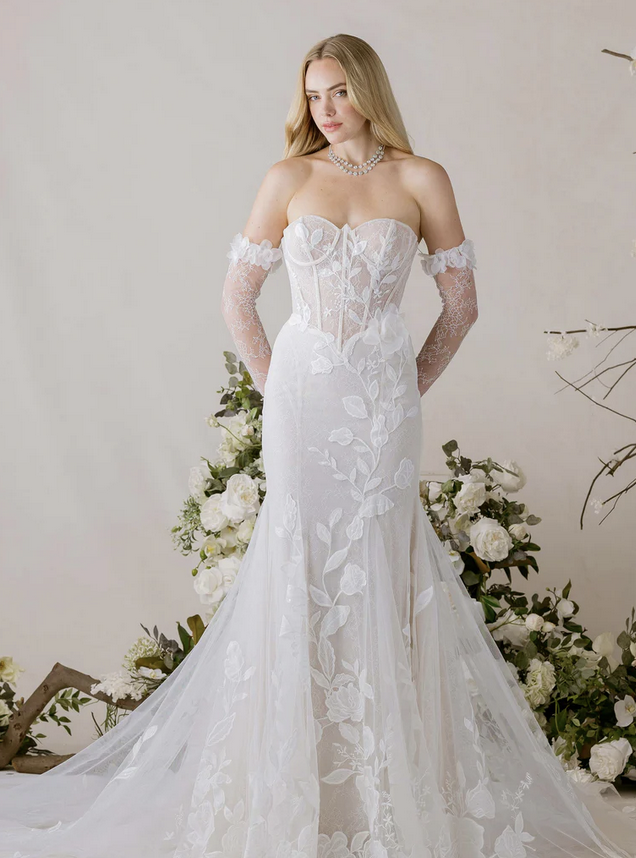 Morilee wedding dresses in chantilly lace