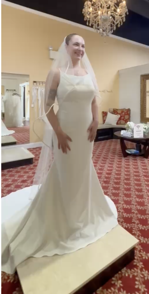 Serene Odette wedding dress crepe sheath