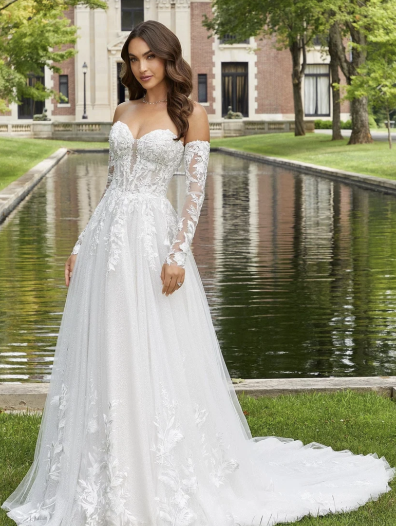 Morilee is a designer at national bridal market, dominique dress is a best seller 