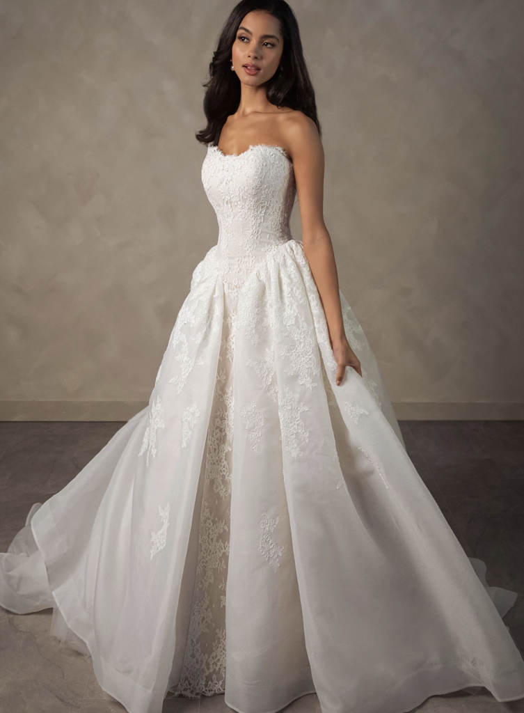 Waterfall Waist Wedding Dress from Essense of Australia