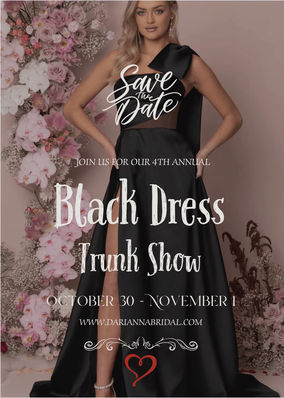 Black Dress Trunk Show October 30 - November 1