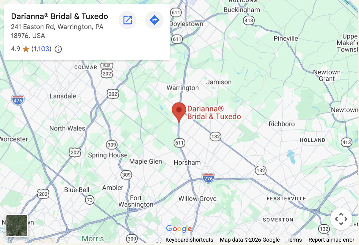 Map showing the location of Darianna Bridal