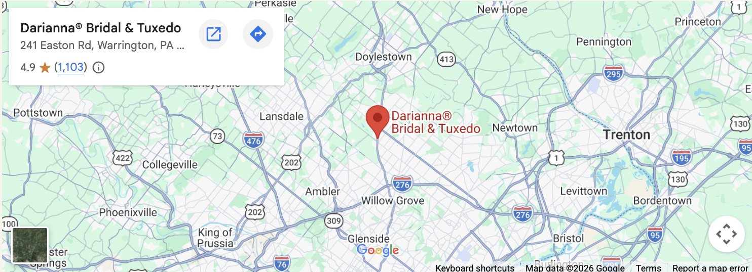 Map showing the location of Darianna Bridal