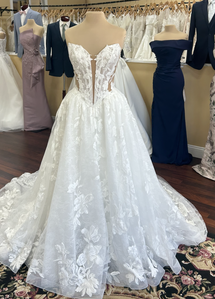 Ovani from Madi Lane wedding dress strapless